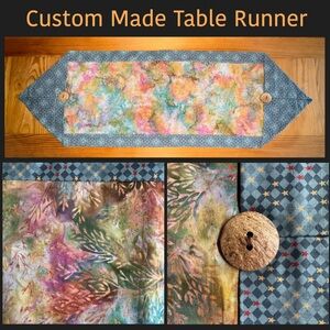 Table Runner Custom Made Multicolor ~41”x14”
